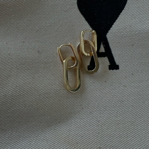 Gold Detachable Dangle Earrings - New - Picture 3 of 3